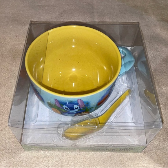 Disney Stitch Ceramic Mug and Spoon BRAND NEW - Picture 3 of 3
